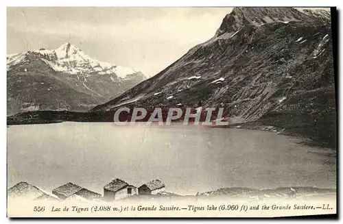 Cartes postales Lac de Tignes et la Grande Sassierre