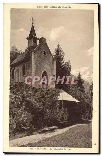 Cartes postales Les Jolis coins de Savoie Servoz La chapelle du lac