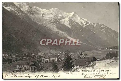 Cartes postales Chamonix et le Mont Blanc