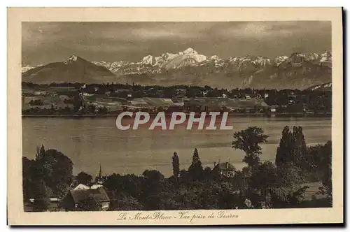 Ansichtskarte AK Le Mont Blanc Vue prise de Geneve