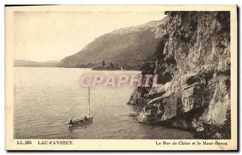Ansichtskarte AK Lac d Annecy Le Roc de Chere et le Mont Baron