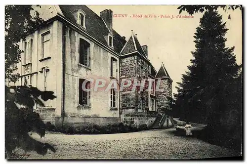 Cartes postales Cluny Hotel de Ville Palais J d Amboise