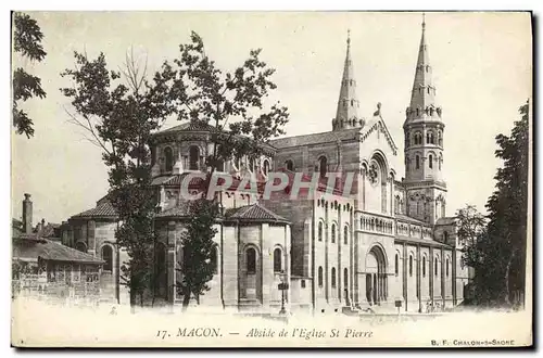 Cartes postales Macon Abside de l Eglise St Pierre