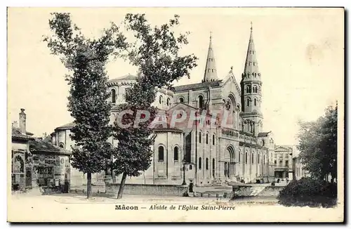 Ansichtskarte AK Macon Abside de l Eglise Saint Pierre