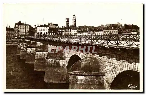 Ansichtskarte AK Macon Le Pont de Saint Laurent