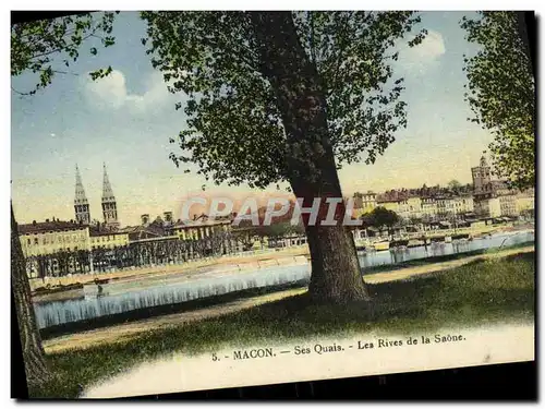 Cartes postales Macon Ses Quais Les Rivers de la Saone