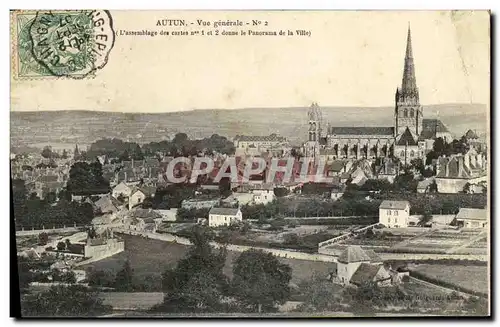 Cartes postales Autun Vue generale