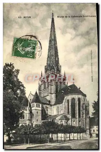 Cartes postales Autun Abside de la Cathedrale Saint Lazare