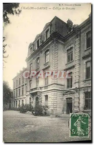 Cartes postales Chalon s Saone College de Garcons