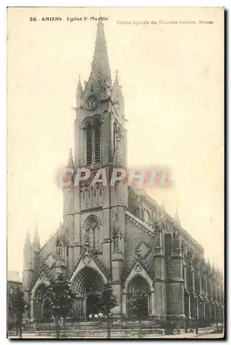 Cartes postales Amiens Eglise St Martin