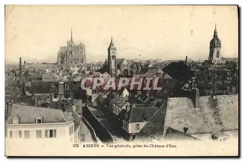 Cartes postales Amiens Vue generale prise du Chateau d Eau