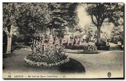 Cartes postales Amiens Un Coin du Square Saint Denis