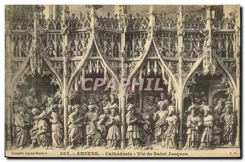 Cartes postales Amiens Cathedrale Vie de Saint Jacques