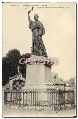 Ansichtskarte AK Amiens Statue de Pierre l Ermite