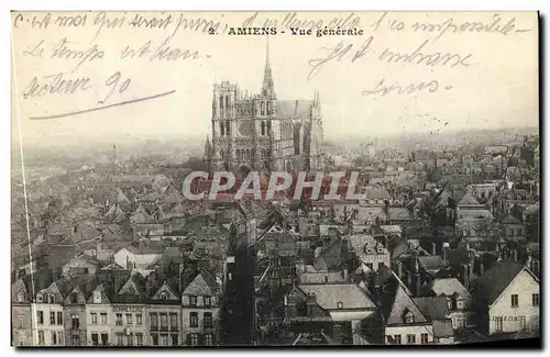 Cartes postales Amiens Vue generale