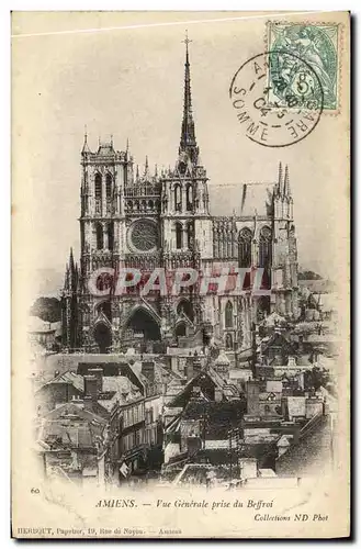 Cartes postales Amiens Vue Generale prise du Beffroi