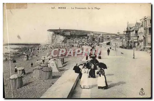 Cartes postales Mers La Promenade de la Plage