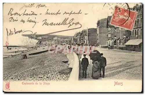 Ansichtskarte AK Esplanade de la Plage Mers