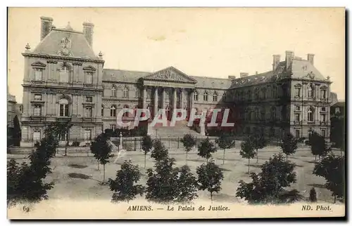 Cartes postales Amiens Le Palais de Justice