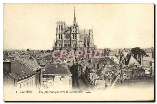 Cartes postales Amiens Vue Panoramique vers la Cathedrale