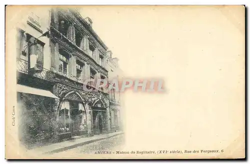 Cartes postales Amiens Maison du Sagittaire Rue des Vergeaux