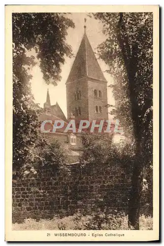 Cartes postales Wissembourg Eglise Catholique