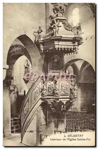 Cartes postales Selestat Interieur de l Eglise Sainte Foi