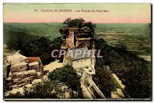 Ansichtskarte AK Environs de Saverne Les Ruines du Haut Barr