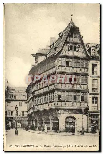 Ansichtskarte AK Strasbourg La Maison Kammerzell