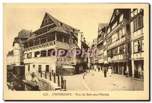 Ansichtskarte AK Strasbourg Rue du Bain aux Plantes