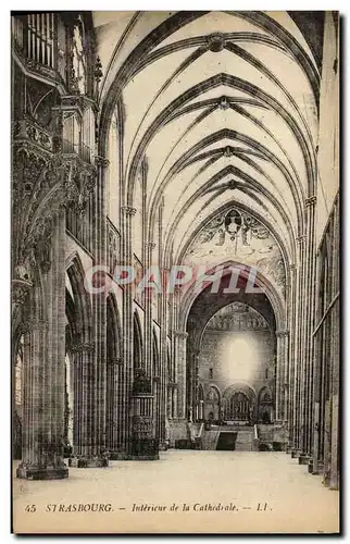 Cartes postales Strasbourg Interieur de la Cathedrale