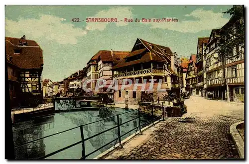 Ansichtskarte AK Strasbourg Rue du Bain aux Plantes