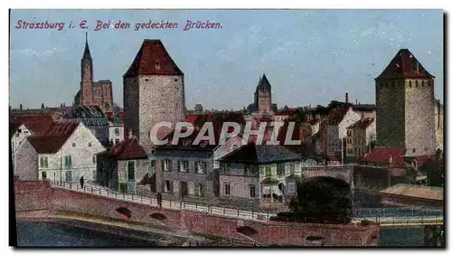 Cartes postales Strasbourg i E Bei den gedeckten Brucken