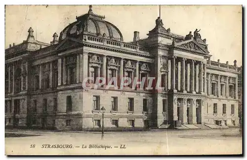 Cartes postales Strasbourg La Bibliotheque