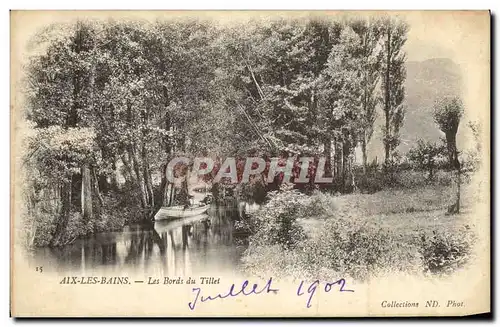 Cartes postales Aix Les Bains Les Bords Du Tillet Barque