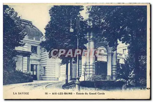 Cartes postales Aix Les Bains Entree du Grand Cercle