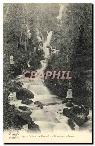 Ansichtskarte AK Environs De Chambery Cascade de la Serraz