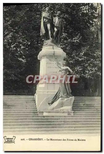 Cartes postales Chambery Le Monument des Freres de Maistre