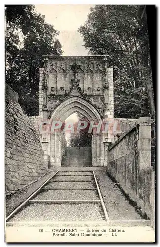 Cartes postales Chambery Entree du Chateau Portail Saint Dominique