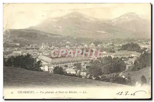 Ansichtskarte AK Chambery Vue Generale et Dent du Nivolet