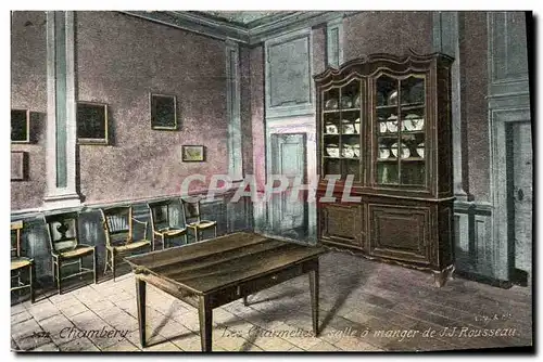 Cartes postales Chambery Les Charmettes Salle a manger de JJ Rousseau