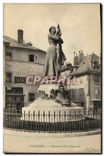 Cartes postales Chambery Monument de L Annexion