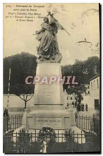 Cartes postales Chambery Monument des Savoyards morts pour la patrie