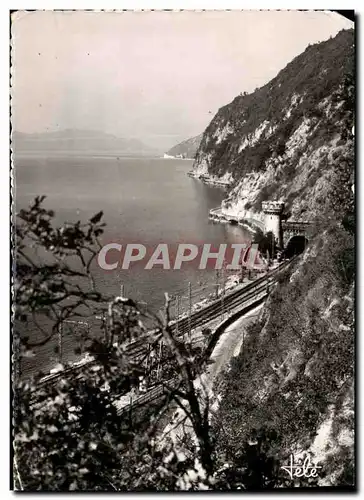 Moderne Karte Lac du Bourget Route de la Corniche Les Tunnels