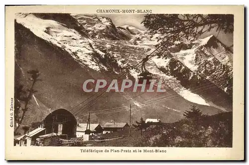 Cartes postales Sites Pittoresques De Savoie Teleferique de Plan Pratz et le Mont Blanc