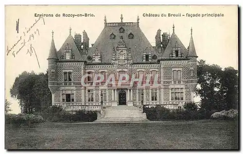 Ansichtskarte AK Environs de Rozoy en Brie Chateau du Breuil Facade Principale