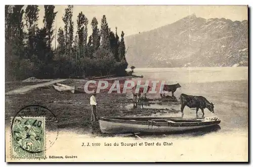 Cartes postales Lac du Bourget et Dent du Chat Vaches