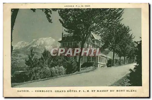 Cartes postales Combloux Grand Hotel Et Massif Du Mont Blanc