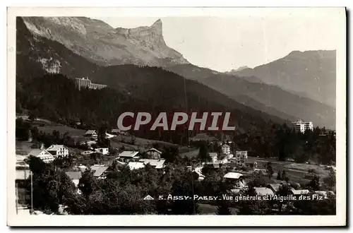 Cartes postales Assy Passy Vue Generale et L Aiguille des Fiz