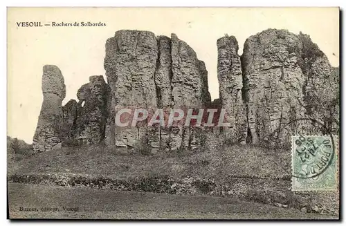 Cartes postales Vesoul Rochers de Solbordes